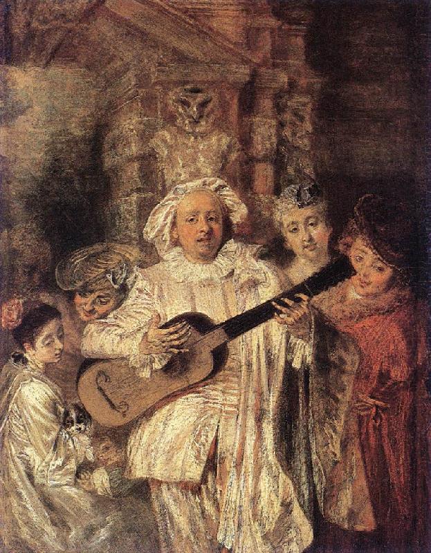 WATTEAU, Antoine Gilles and his Family Norge oil painting art